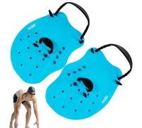 Swimming Paddles for Hands | Adjustable Silicone Swimming Gloves with Webbed | Portable Swimming Equipment for Adults with Drainage Holes, Reusable Swimming Aids for Training and