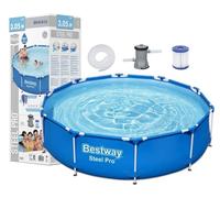 Swimming Pool Bestway Steel Pro 10FT Above Ground Paddling Pool Heavy-Duty LARGE