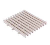 Swimming Pool Deck Drain Rectangular Grate, Channel Drain Grille, Plastic Grate Cover Removable, Patios Commercial Areas (Color : White, Size : 20x2.4x100cm)