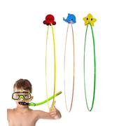 Swimming Pool Diving Through Ring, Swim Through Rings Toys - 3x Underwater Swimming Hoop, High Stability Pool Diving Games Water Sports for