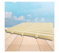 Swimming Pool Drain Grate Cover - 10PCS Beige Splicing Removable Grille, Flexible Rotatable Channel Filter for Three-Hole Drainage Ditch (Width 20cm)