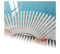 Swimming Pool Drainage Grate Mat, 2pcs PVC Overflow Gutter Grating, Splicable Indoor/Outdoor Water Drainage Solution, 30x100CM - Ideal for Efficient Water Management