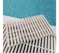 Swimming Pool Drainage Overflow Grate - 2Pcs Splicable Gutter Cover, Shower Drain Strainer For Above Ground Pools & Balcony Walkways