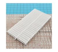 Swimming Pool Drainage Overflow Grate, ABS Plastic Drain Gutter Guard Filter, UV Resistant Channel Drain for Bathroom Driveways Patios Deck, 3 Pack