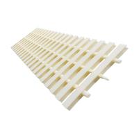 Swimming Pool Drainage Overflow Grate, ABS Plastic Splicing Swimming Pool Drainage Overflow Grating White Multiple Sizes(10pcs,25 * 100cm)