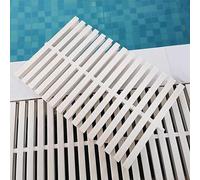 Swimming Pool Drainage Overflow Grate, Drain Grille Floor Drain Cover, ABS Rectangle Drainage Grate for Driveways Patios Pool Decks Commercial Areas(30CM)