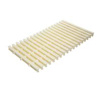 Swimming Pool Drainage Overflow Grate,Pool Drain Overflow Grating, Bone Color Splice Pool Grating, Durable Channel Grating Cover Drain Grate for Driveway Patio Deck Commercial Area(15x100CM