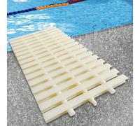 Swimming Pool Drainage Overflow Grate Shower Drain Cover Sewer Grating for Walkway & Balcony 20x100CM Set of 5 Waterproof & Slip-Resistant Design