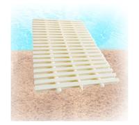 Swimming Pool Drainage Overflow Grate,Splicable Activity Grating Cover Strip,ABS Plastic Drain Grille Floor Drain Cover,for Pool Decks Driveways Patios(15x100cm/5pcs)