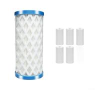 Swimming Pool Filter Cartridge for Intex AC Pumps - 5 Piece Kit with Replaceable Sheets for Clear Water 20x11cm