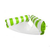 Swimming Pool Float Hammock Chair - Inflatable Lounger for Adults, Breathable Thick PVC Mesh 2 in 1 Stripe Design 110x60x15cm Lightweight 195g Portable Water Relaxation | Lake Sea Spy