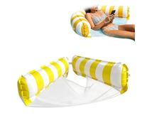 Swimming Pool Floating Mats,2-in-1 Inflatable Striped Portable Hammock,Inflatable Seat Float - For Lake Sea Pond River Indoor Outdoor Outdoor Living Camping Travel Summer Vacation