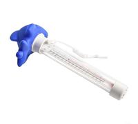 Swimming Pool Floating Thermometer for Spas Fish Ponds and Aquariums Featuring PVC Material and Real-Time Temperature Display (blue)