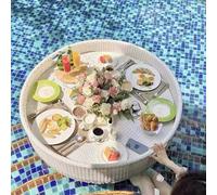 Swimming pool floating tray - Perfect for Pools, Spas, and Beach Parties, Enjoy Drinks, Brunch, and Food on the Water with Ease(80cm)