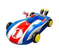 Swimming Pool Floats for Car - Car Pool Float,Inflatable Race Car Pool Float, Inflatable Beach Toy,PVC Swimming Pools Water Toy With Squirte, Portable Outdoor Beach Play Ring For Boys Girls (A)