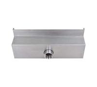 Swimming Pool Fountain, Waterfall Pool Fountain Stainless Steel Rectangular Garden Pool Fountain Silver for In Ground Pools Outdoor Waterfalls,11.8"X6.2"X5.5"
