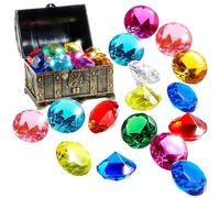 Swimming Pool Gems, Swimming Pool Diving Gems,Swimming Pool Games with Sinking Jewelry | Colorful Gems for Pool, Diving Gems Toys with Treasure Box, Toy Set from l