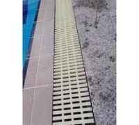 Swimming Pool Grates,Professional Anti-Slip ABS Pool Deck Drain System, Custom Above Ground Overflow Solution, Easy-Fit Shower Floor Drain for Indoor/Outdoor Use (35m/115ft, W 20cm/7.9inch) (5m/1