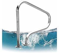 Swimming Pool Handrail 304 Stainless Steel Railing with Quick Mount Base Safety High Load-Bearing Handrail for Above Ground Pools