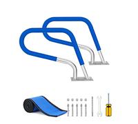 Swimming Pool Handrail, Braced Easy Mount Hand Grab Rail for Garden Backyard Pools, Safety Assist with Self-Taping Screws