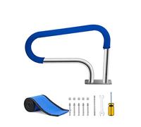 Swimming Pool Handrail - Mounted Braced Grab Rail with Self-Tapping Screws for Garden and Backyard Pools