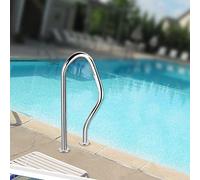 Swimming Pool Handrail, Pool Handrails Railing,304 Stainless Steel, Silver, Curved Spa Hand Grab Bar, 31.5 X 18.5 Inches Pool Hand Rail,200KG Load Capacity (Size : 1 - pcs)