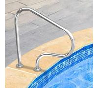 Swimming Pool Handrail, Stainless Steel Entry Safety Grips 330lbs Load, In-Ground Pool Stair Hand Railing, Spa Grab Bar for Indoor Outdoor