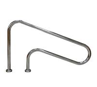 Swimming Pool Handrails and Safety Bumper Handles, Upper and Lower Support Rods for Private Pool Entertainment and Safety