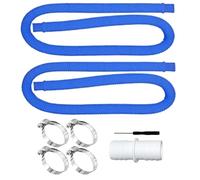 Swimming Pool Hose - Flexible 39 Inches, Heavy Duty Replacement with Four Clamps, Spa Connection, Manual Cleaning, Water Circulation, Maintenance