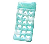 Swimming Pool Inflatables for Adults - Floating Lounge 180 x 90 cm, Inflatable Bed, Waterproof Leaf Design Headrest | Swimming Amusement Park, Travel Uses, Garden, Party, Pool