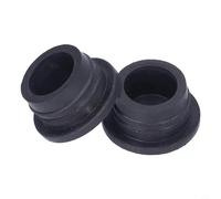 Swimming Pool Ladder Rubber Bumper Stops, Anti-Slip Protective End for Pool Ladder, Black 2-Pack