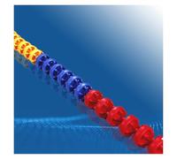 Swimming Pool Lane Divider - 9m Safety Rope for Commercial Use, Wave Breaker Floats, Durable Nylon Pool Division Cordon for Competitions and Training