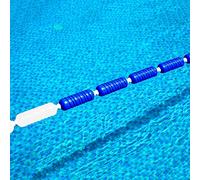 Swimming Pool Lane Dividers, Safety Float Ro Blue White Buoy Kit for Inground Pool Divide Deep Water & Shallow Beach, 10/20 Ft 24/30/ 33 Feet, with 2 Stainless Hooks 6m 4m ),Width 6cm (2.4inch)-4m (