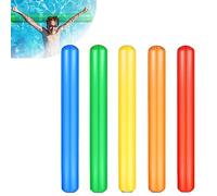 Swimming Pool Noodle, 5pcs Colorful Pool Inflatable Sticks, Swimming Pool Toys, PVC Noodles Float Outdoor Water Games Toy for Adult Kid Swimming Beach Party