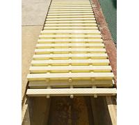 Swimming Pool Overflow Grating, ABS Drain Grate for Pool Channel, Detachable Trench Covers for Outdoor Indoor, Plastic Drain Cover for Patio Deck(3pcs)