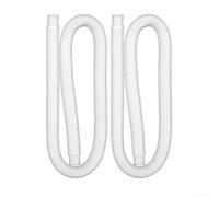 Swimming Pool Pump Replacement Hose, 2pcs Pool Filter Hose for Intex 1-1/4 Inch Accessory Hose Above Ground Pools Pump Replacement(32mm), White