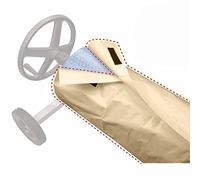 Swimming Pool Roll Cover Protector, Solar Blanket Roller Reel Waterproof Cover Sun-Screen Cover For Pools Solar Blanket, 210D, For Outdoor Heavy Duty Garden(Size:610x96cm,Color:cream color)