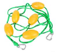 Swimming Pool Safety Divider Rope with 56 Buoys for Marking Swimming Lanes and Restricted Pool Areas (green black)