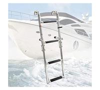 Swimming Pool Safety Handrail Kit - Folding Boat Ladder, 4 Steps for Marine, Deck, and Dock Use, Supports up to 150Kg