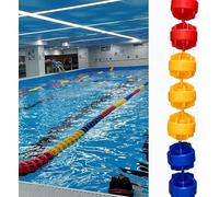 Swimming Pool Safety Rope Float Lane Divider Kit with Buoy & Accessories, 49.2ft Water Float Wire Rope, Ideal for Pool Track Area Division, Durable 5.9in SWR