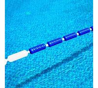 Swimming Pool Safety Rope Float Line - Blue & White Buoy Kit, 35m/115ft for Inground Pools, Perfect Divider for Deep Water & Shallow Areas, Durable & Reliable Pool Safety Solution