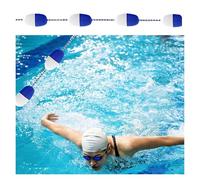 Swimming Pool Safety Rope for Kids & Adults, 34M Swim Lane Divider - Durable Polyethylene Line for Home, Commercial Pools & Beaches, Stainless Steel Hook Included