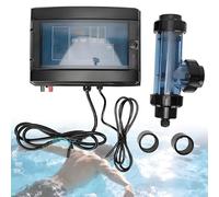 Swimming Pool Salt Chlorinator, Chlorine Generator, 5/10/15/20/30/50G/H Salt Water Pool Chlorinator System Electrolytic Water Treatment Equipment For Swimming Pool Size 10-100 Cubic Meters(5g/H)