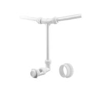 Swimming Pool Sprinkler, Double Head Fountain for Buried Pool - 360 Degree Adjustable Pump Adapter with Refreshing Aesthetic for Patio Patio and Leisure Experience