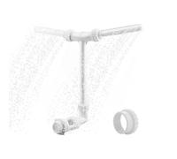 Swimming Pool Sprinkler - Double Head Fountain for Buried Pool | 360 Degree Adjustable Pump Adapter with Refreshing Aesthetic for Patio Patio and Summer Leisure Experience