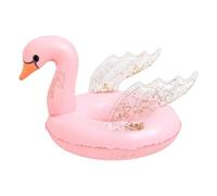 Swimming Pool Swan Floats - 55 X 47 X 27cm Swan Inflatable Fun Ring Toys | Interactive Kids Pool Float | Inflatable Animal Shaped Float For Lake Beach River Pond Backyard Patio Porch Garden Yard