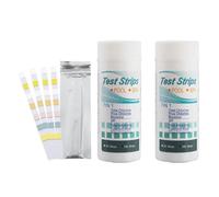 Swimming Pool Test Paper 50 Counts Test Strips For Swimming Pool Hot Tub Water Quality Testing Including PH/Residual Chlorine/Total Bromine/Total Hardness/Total Alkalinity