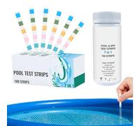 Swimming Pool Test Strips - 100-Piece 7 Way Ph Chlorine Testing