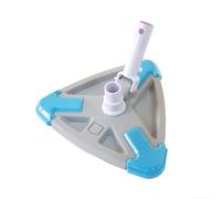 Swimming Pool Triangle Vacuum Head, Manual Cleaning Brush for Corners, Compatible with Standard Hoses and Poles, Secure Fastener Design