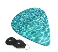 Swimming Pool Water Guitar Picks 6-Pack - Pick Set (0.46mm / 0.71mm / 0.96mm) Suitable For Guitar And Ukulele Playing